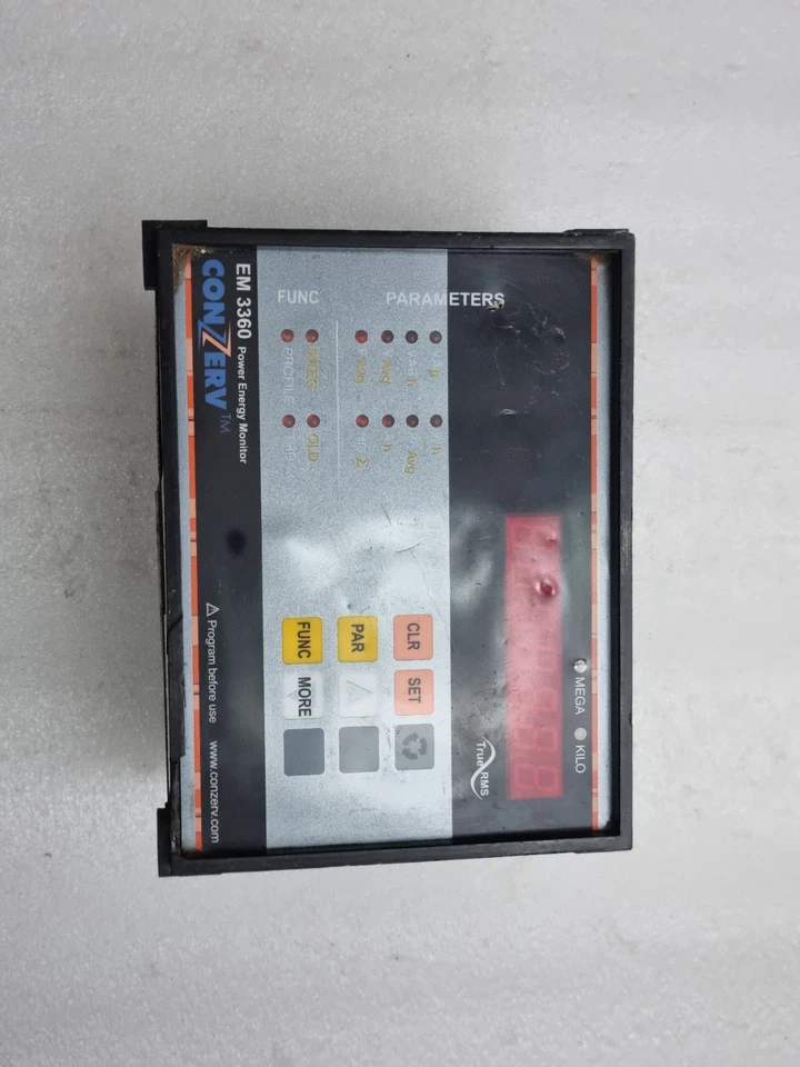 CONZERV EM3360 POWER ENERGY MONITOR (USED WORKING) EM3360